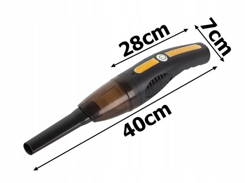 Verk 27189 Bezdrôtový vysávač do auta 1200mAh čierny