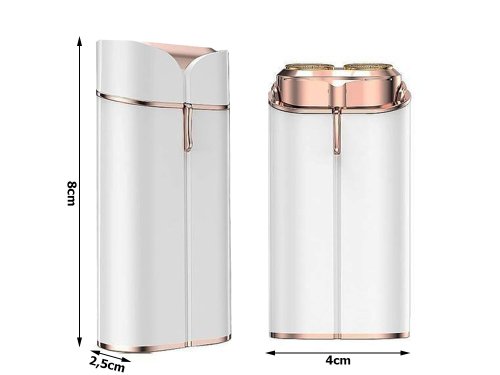 Verk 24452 Multifunkčný dámsky depilátor, 2 x AAA biely