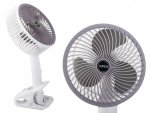 Verk 27027 Bezdrôtový skladací ventilátor s klipom biely