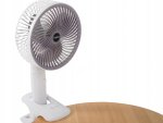Verk 27027 Bezdrôtový skladací ventilátor s klipom biely