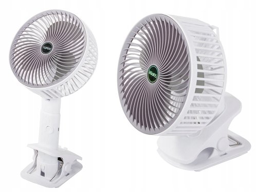 Verk 27027 Bezdrôtový skladací ventilátor s klipom biely
