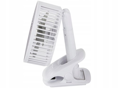 Verk 27027 Bezdrôtový skladací ventilátor s klipom biely