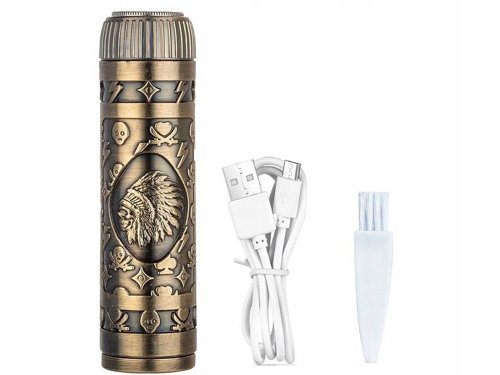 Verk 27205 Mini zastřihovač vousů bezdrátový zlatý