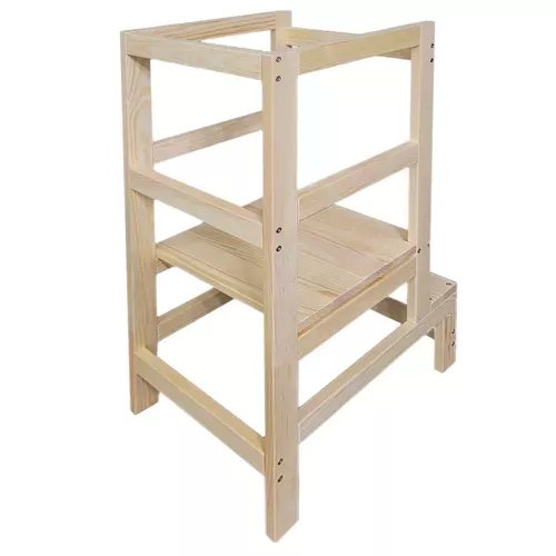 Kruzzel 24637 Učící věž Montessori 3 v 1 natur