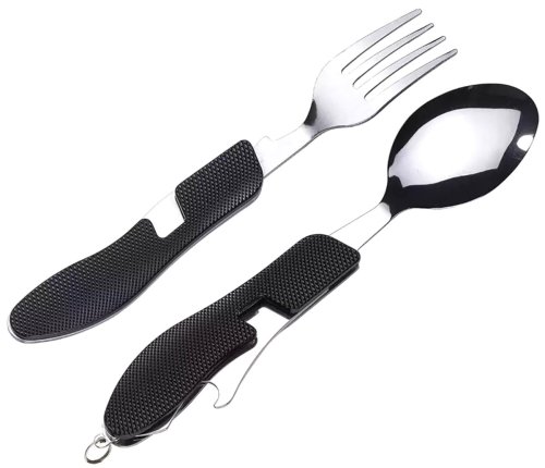 APT AG534D Skládací příbor 4 v 1 černý