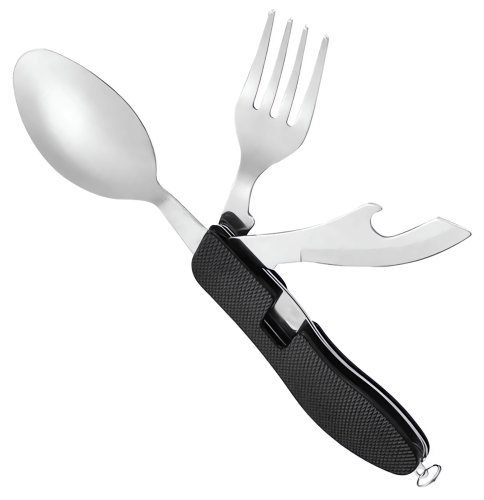 APT AG534D Skládací příbor 4 v 1 černý