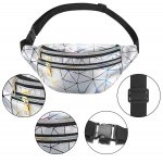 APT BQ58A Ledvinka s nastavitelným páskem 86 - 112 cm stříbrná