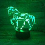 APT ZD98G Noční LED RGB lampička 3D jednorožec