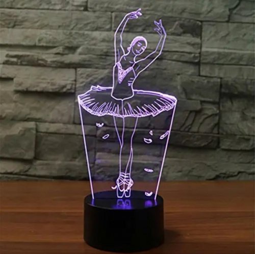 APT ZD98H Nočná LED RGB lampička 3D baletka