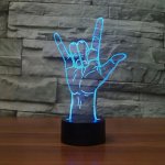 APT ZD98I Nočná LED RGB lampička 3D ruka
