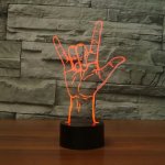 APT ZD98I Nočná LED RGB lampička 3D ruka
