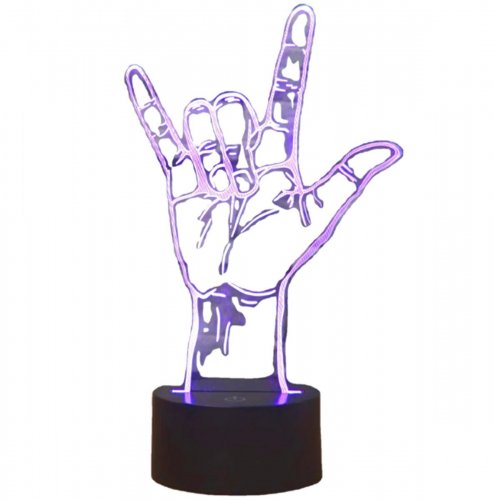 APT ZD98I Nočná LED RGB lampička 3D ruka