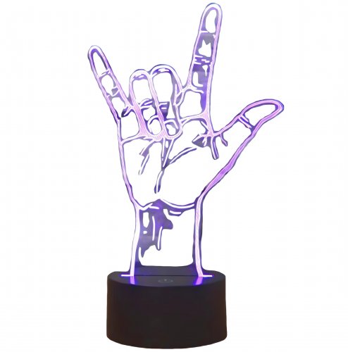 APT ZD98I Nočná LED RGB lampička 3D ruka