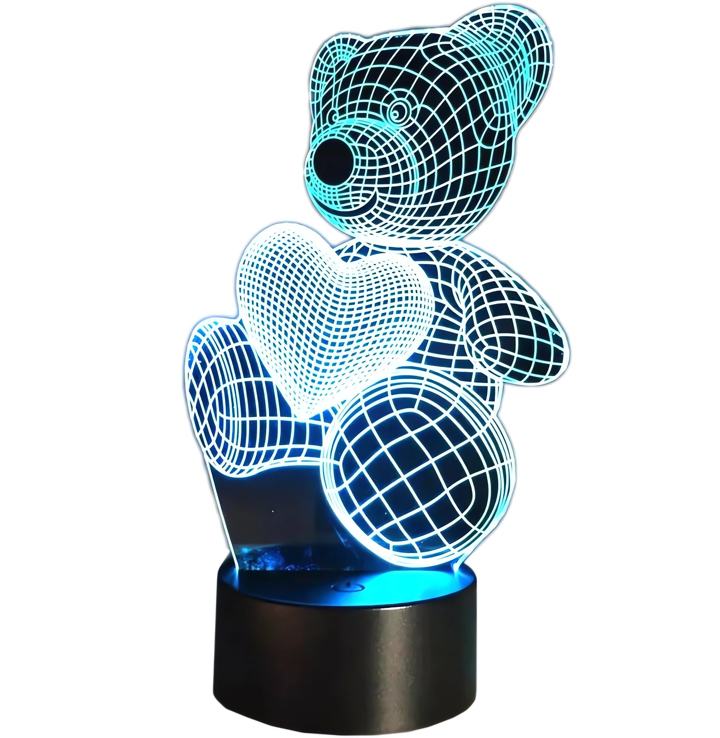 APT ZD98J Nočná LED RGB lampička 3D medvedík