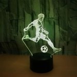 APT ZD98K Nočná LED RGB lampička 3D futbalista