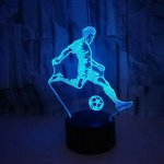 APT ZD98K Nočná LED RGB lampička 3D futbalista
