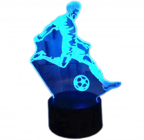APT ZD98K Nočná LED RGB lampička 3D futbalista