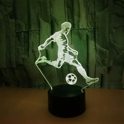 APT ZD98K Nočná LED RGB lampička 3D futbalista