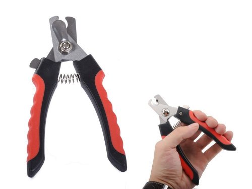 Nuxie 1306 Nůžkové kleště na drápky do 9 mm červeno-černé