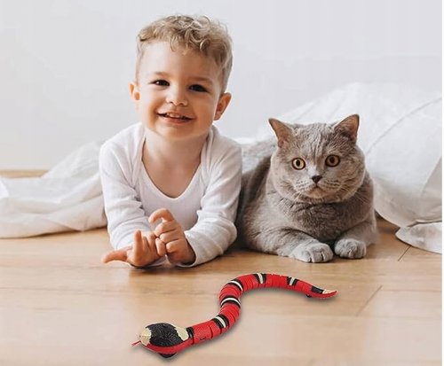 Nuxie 2406 Interaktívna hračka pre mačky - pohyblivý had USB