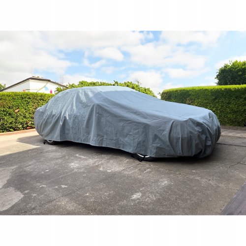 Xtrobb 23837 Ochranná plachta na auto XXL 570 x 180 x 120 cm, šedá