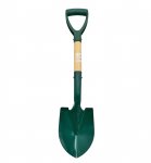 Foxter 1744 Mini oceľový rýľ s drevenou násadou 68 cm čierny
