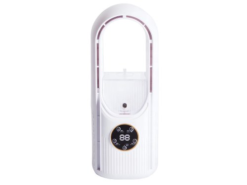Verk 16032 Stolný bezlopatkový ventilátor s LED osvetlením zelený