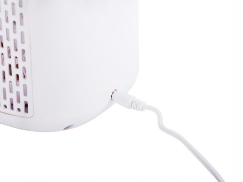 Verk 16032 Stolný bezlopatkový ventilátor s LED osvetlením zelený