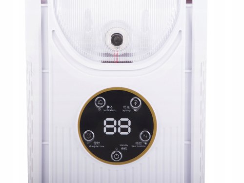 Verk 16032 Stolný bezlopatkový ventilátor s LED osvetlením zelený