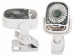 Verk 16033 Ventilátor s klipom USB, RGB 2 v 1 biely