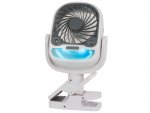 Verk 16033 Ventilátor s klipom USB, RGB 2 v 1 biely