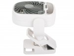 Verk 16033 Ventilátor s klipom USB, RGB 2 v 1 biely