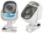 Verk 16033 Ventilátor s klipem USB, RGB 2 v 1 bílý