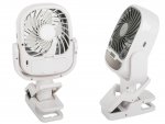 Verk 16033 Ventilátor s klipom USB, RGB 2 v 1 biely