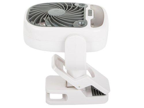 Verk 16033 Ventilátor s klipom USB, RGB 2 v 1 biely