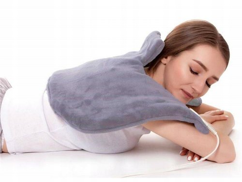 Verk 24474 Elektrická vyhrievacia dečka na krk a ramená 70W, šedá