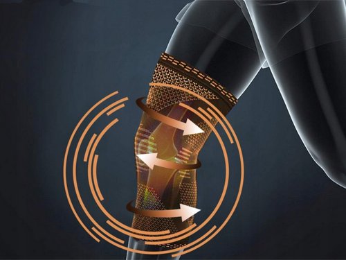 Verk 27173 Bandáž na koleno elastická čierno-oranžová