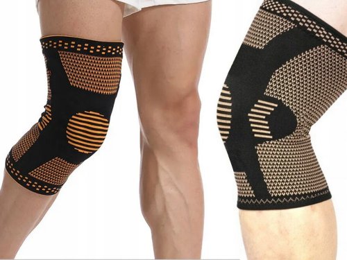 Verk 27173 Bandáž na koleno elastická čierno-oranžová