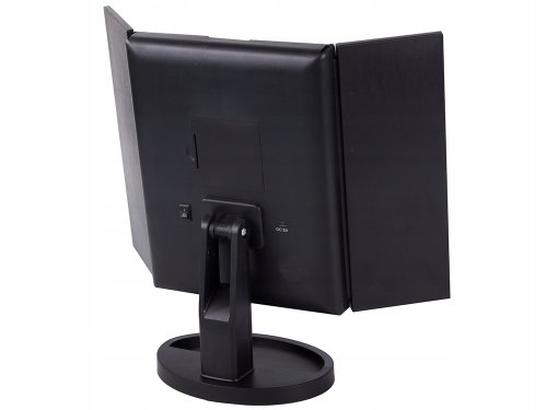 Verk 27180 Kosmetické zrcátko LED 3x, 5x, 10x zvětšení, černé