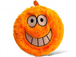 GGV 5566 Plyšový míč chlupatý pro děti 25 cm, oranžová