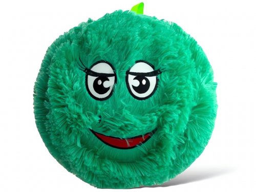 GGV 5566 Plyšový míč chlupatý pro děti 25 cm, oranžová