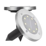 AFF 4142 Záhradná solárna lampa 8 LED s odpudzovačom krtkov 2 ks