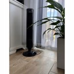 Ruhhy 23355 Stĺpový ventilátor s diaľkovým ovládačom, 50 W, 84 cm, čierna