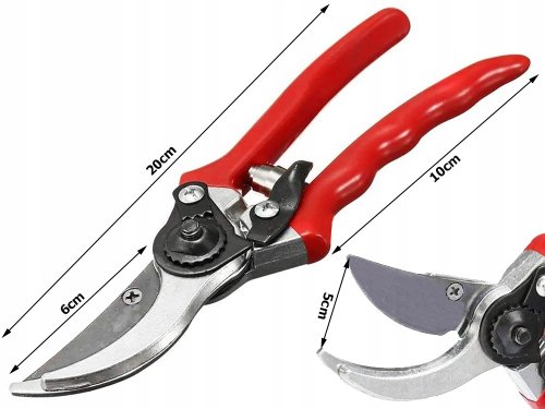 Verk 11421 Zahradní nůžky 20 cm červené