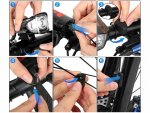 Verk 14490 Voděodolné LED světlo na kolo USB, tachometr, el.zvonek 150db