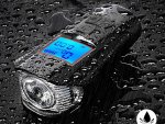 Verk 14490 Voděodolné LED světlo na kolo USB, tachometr, el.zvonek 150db