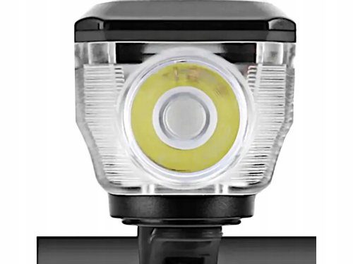 Verk 14491 USB LED svetlo na bicykel s klaksónom a solárnym nabíjaním, modré