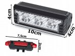 Verk 14496 Sada LED osvetlenia na bicykel 2500 lm, USB 2 ks