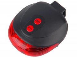 Verk 14498 Laserové zadné svetlo pre bicykel 5 LED