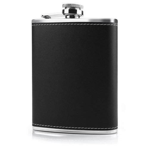 Pronett XJ4684 Placatka nerez 240 ml ekokoža čierna
